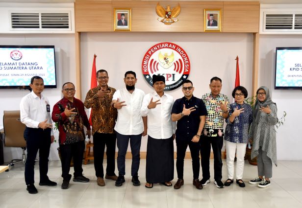 Usai Dilantik Gubernur, KPID Sumatera Utara Lakukan Koordinasi Strategis dengan KPI Pusat